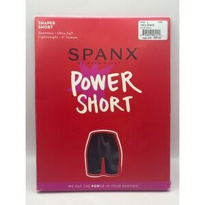 SPANX Power Short Shaper Short‎ Size L Lightweight Ultra Soft Very Black NEW